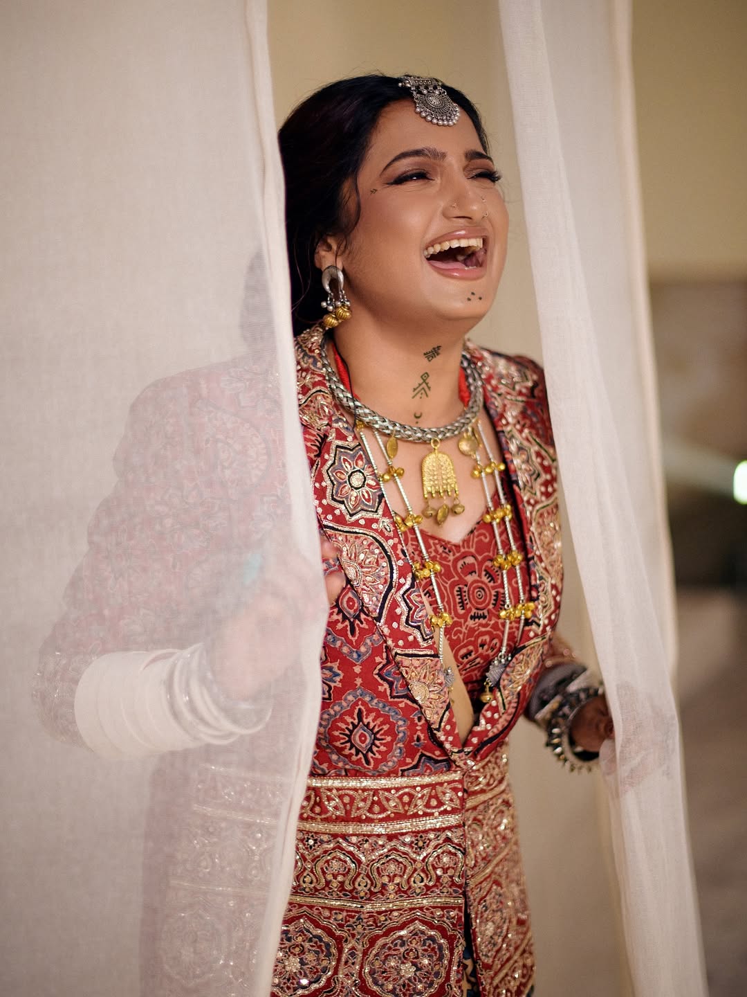 Meetha Khara Blazer + Zenia Saree