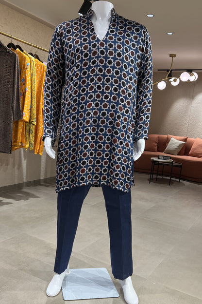 Naqsh Virasat Modal Silk Kurta Set
