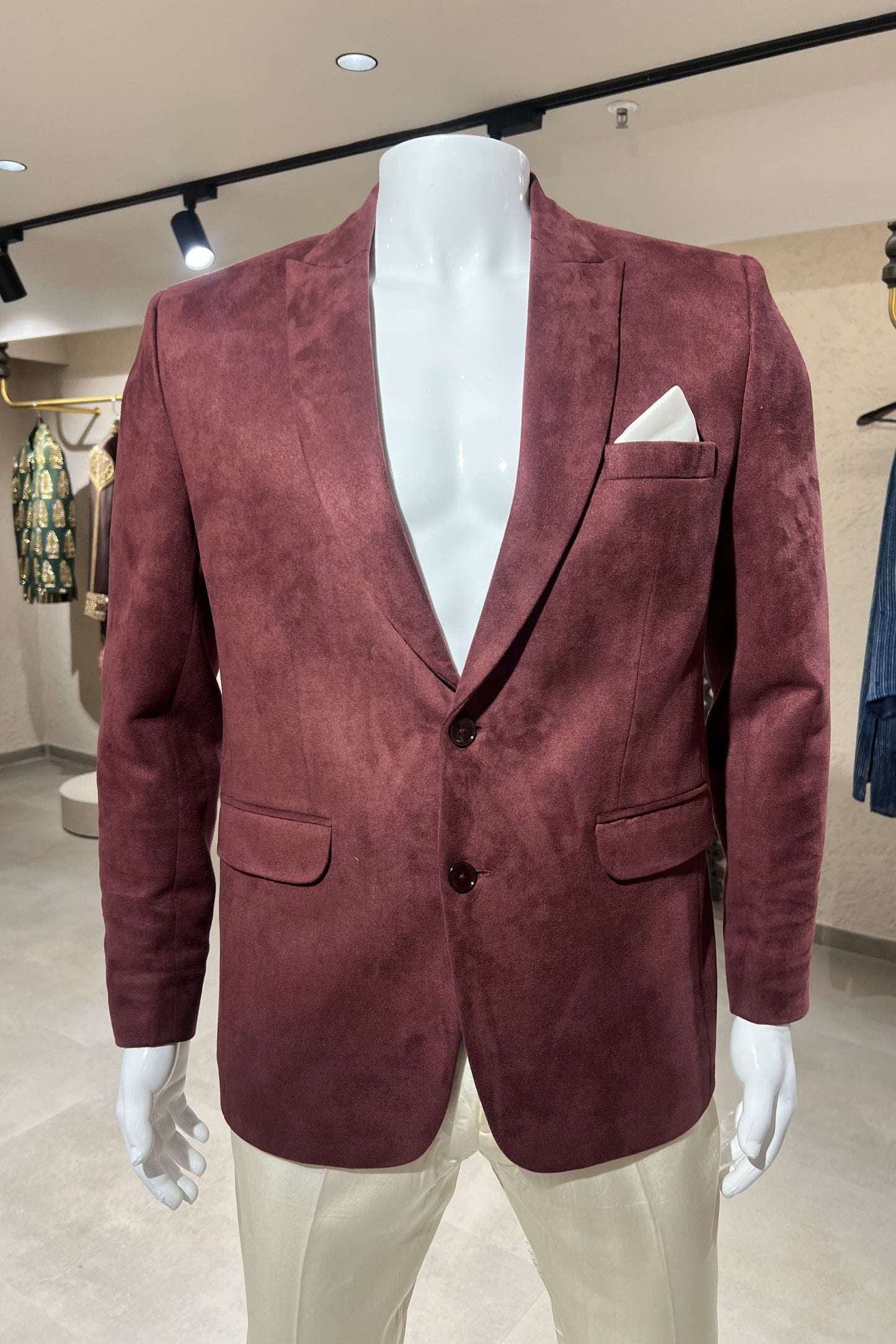 Crimson Royale Velvet Jacket