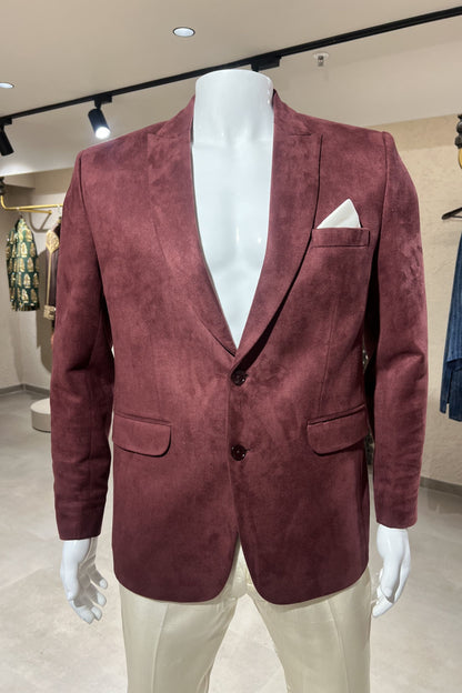 Crimson Royale Velvet Jacket