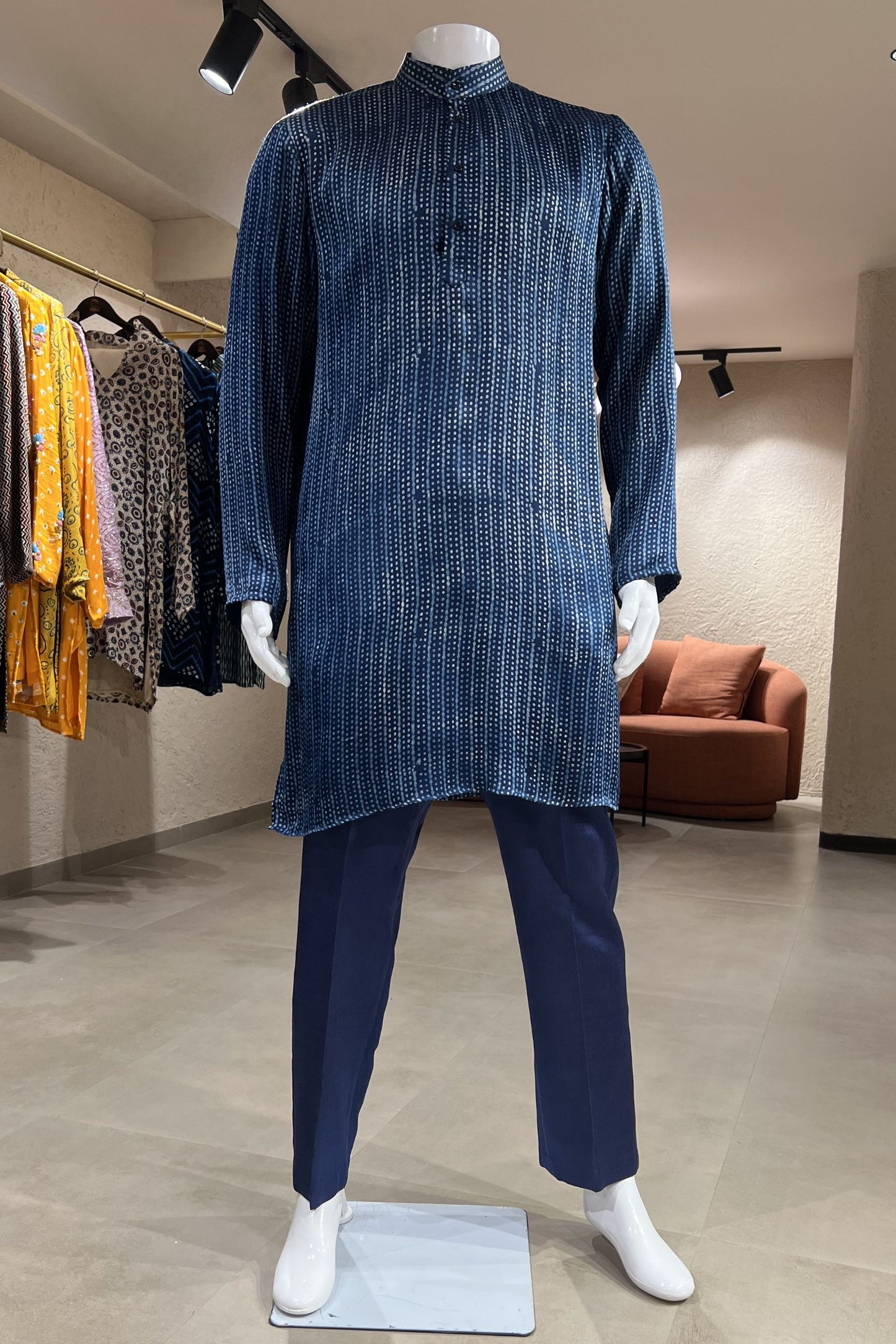 Neel Bindu Modal Silk Kurta Set