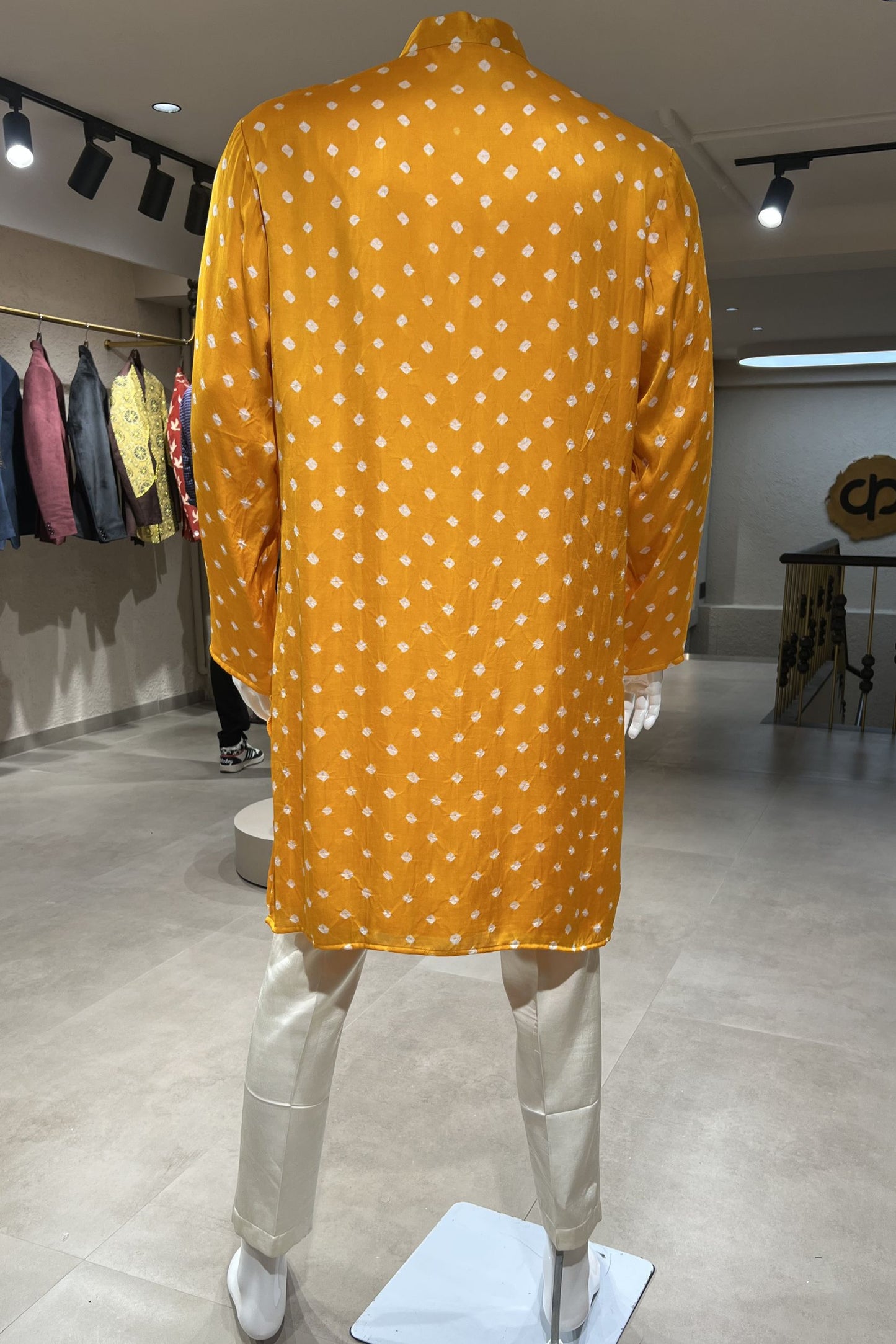 Bandhani Modal Silk Kurta Set