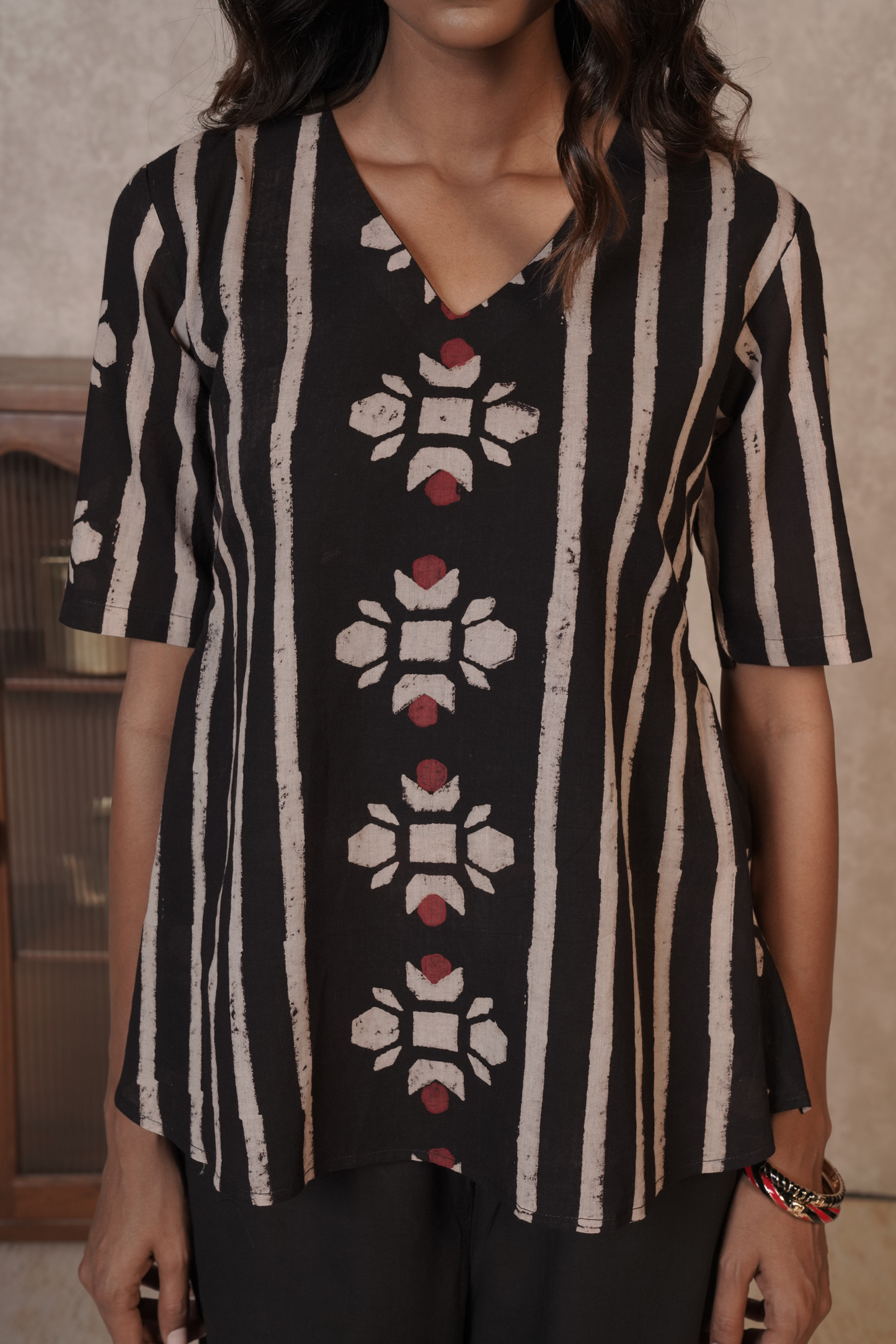 Bloomline Ajrakh Cotton Co-ord Set – Meher