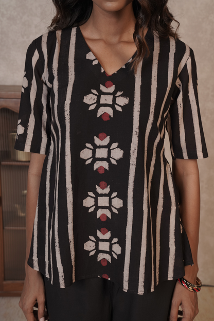 Bloomline Ajrakh Cotton Co-ord Set – Meher