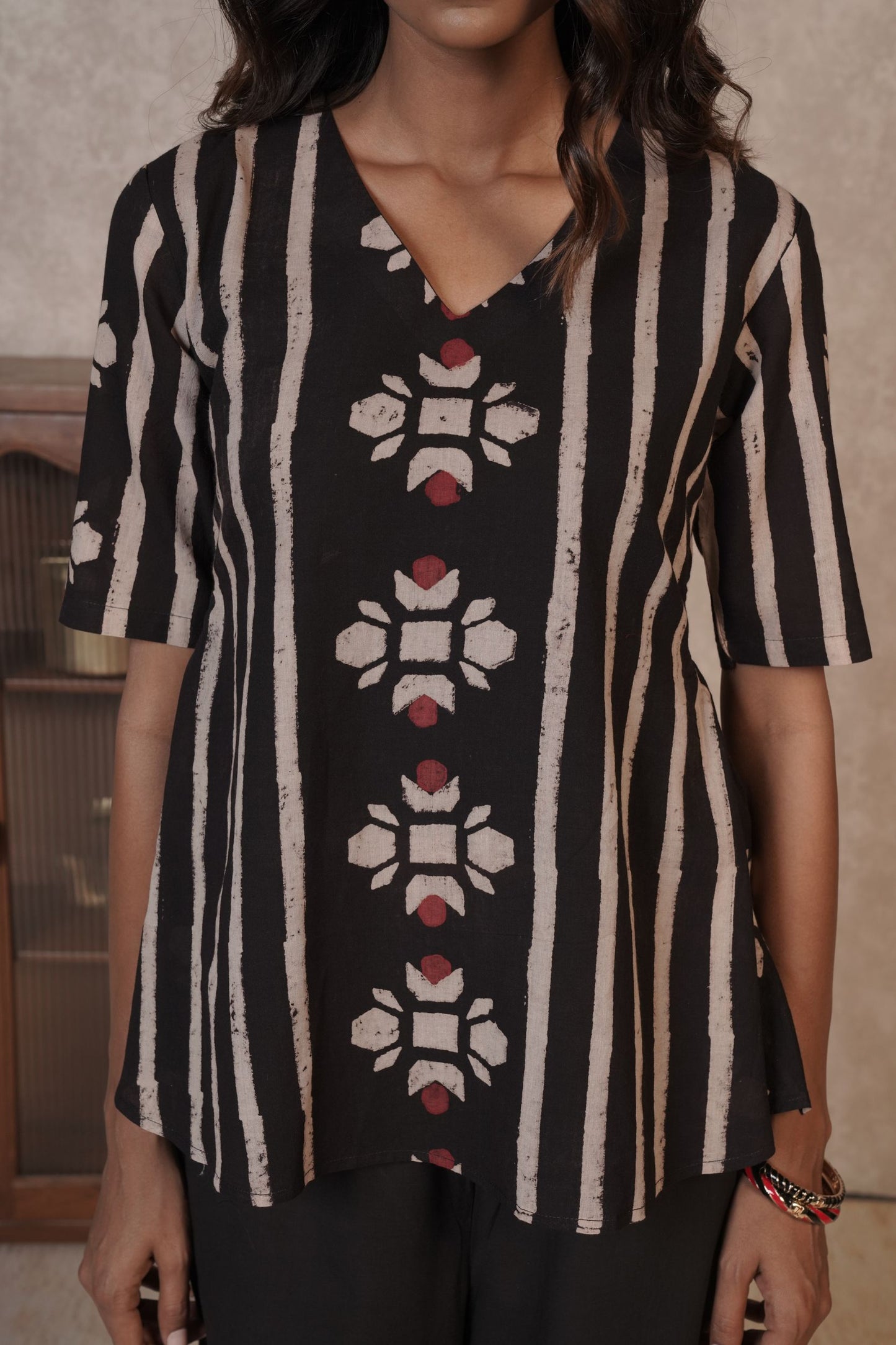 Bloomline Ajrakh Cotton Top
