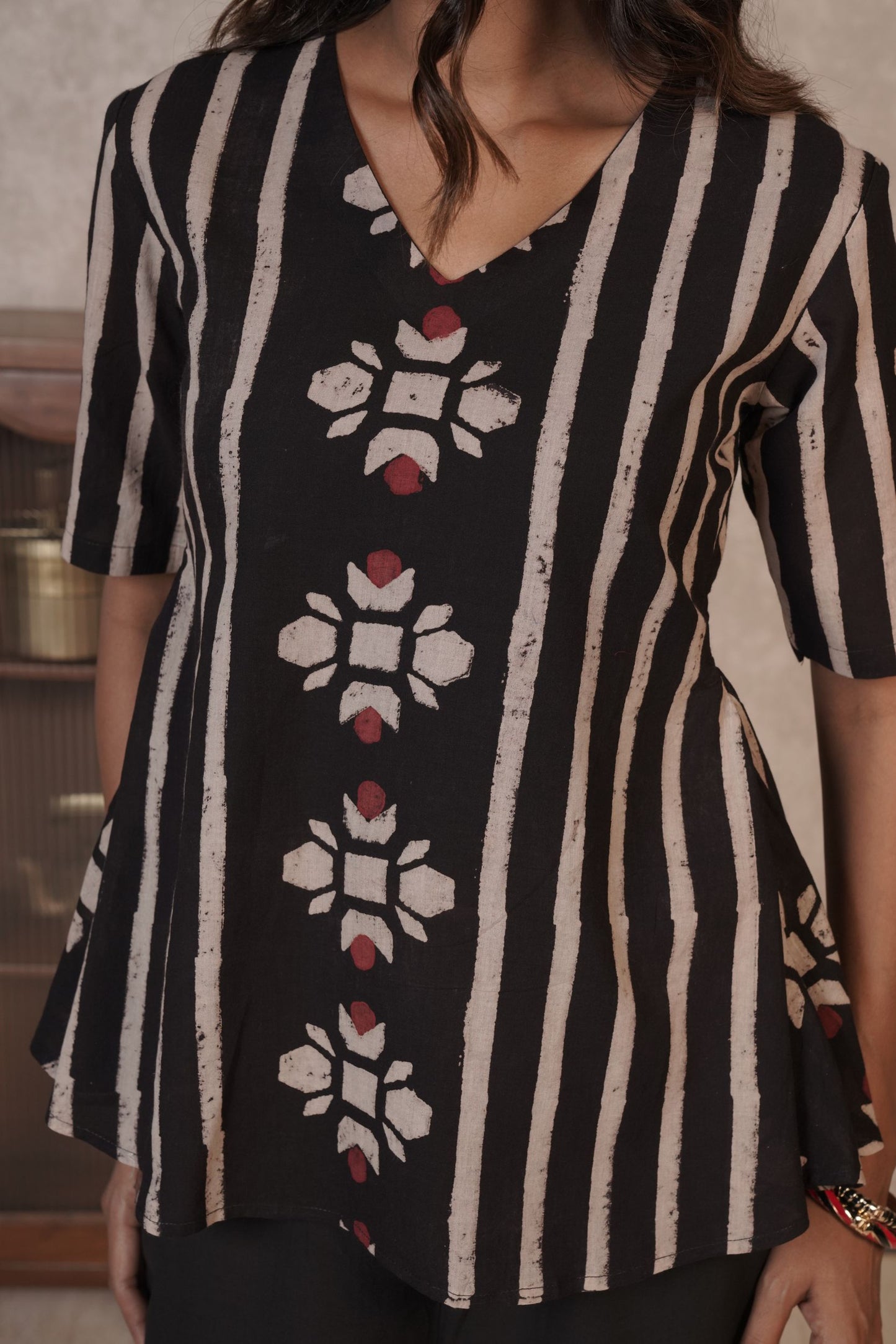 Bloomline Ajrakh Cotton Top