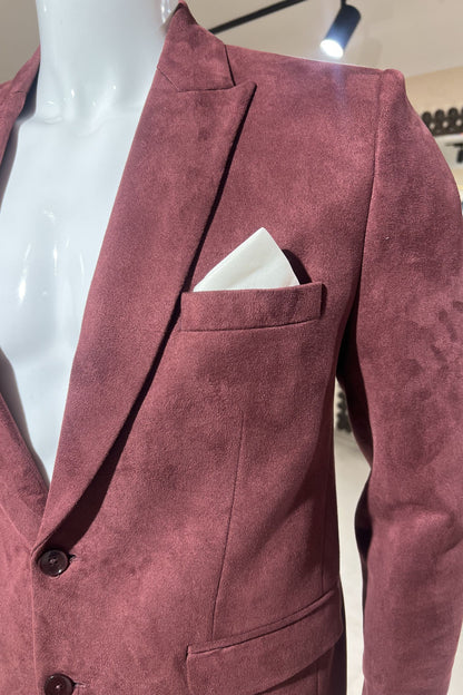 Crimson Royale Velvet Jacket
