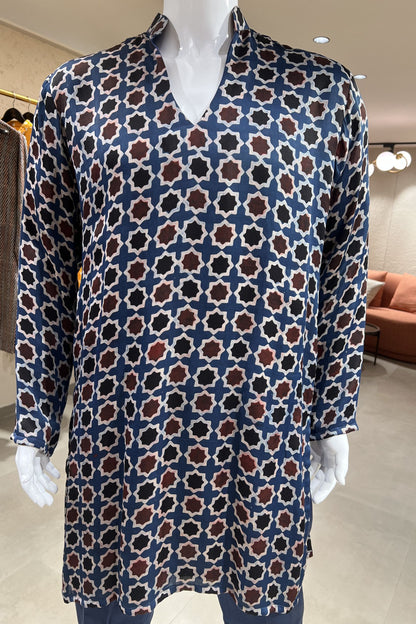 Naqsh Virasat Modal Silk Kurta Set