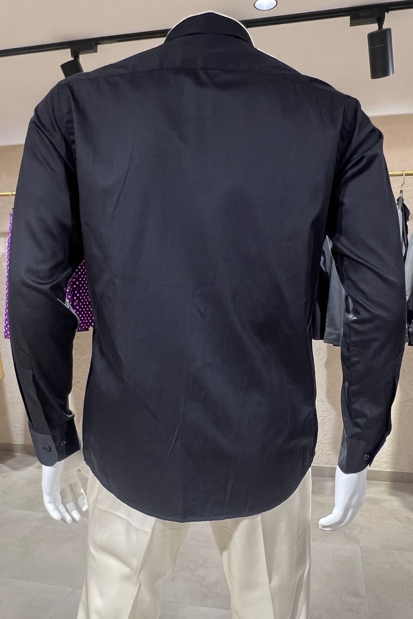 Men's Black Hand Embroidered Shirt – Golden Grace