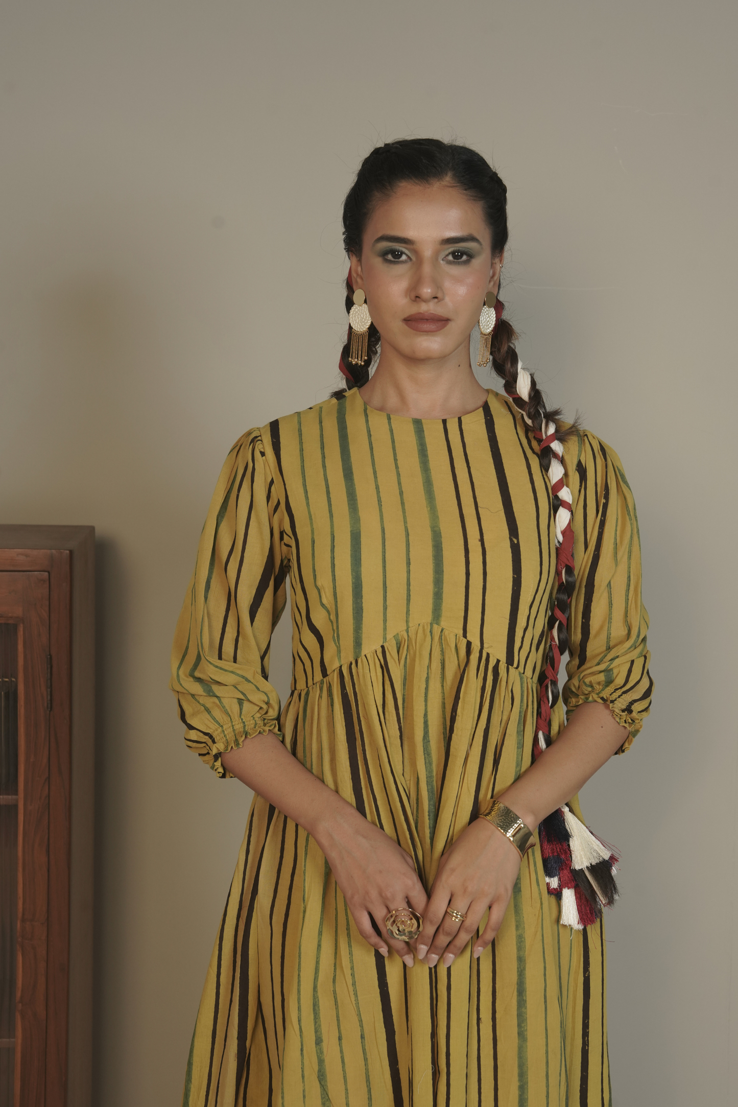 Sunline Ajrakh Cotton Dress – Aira
