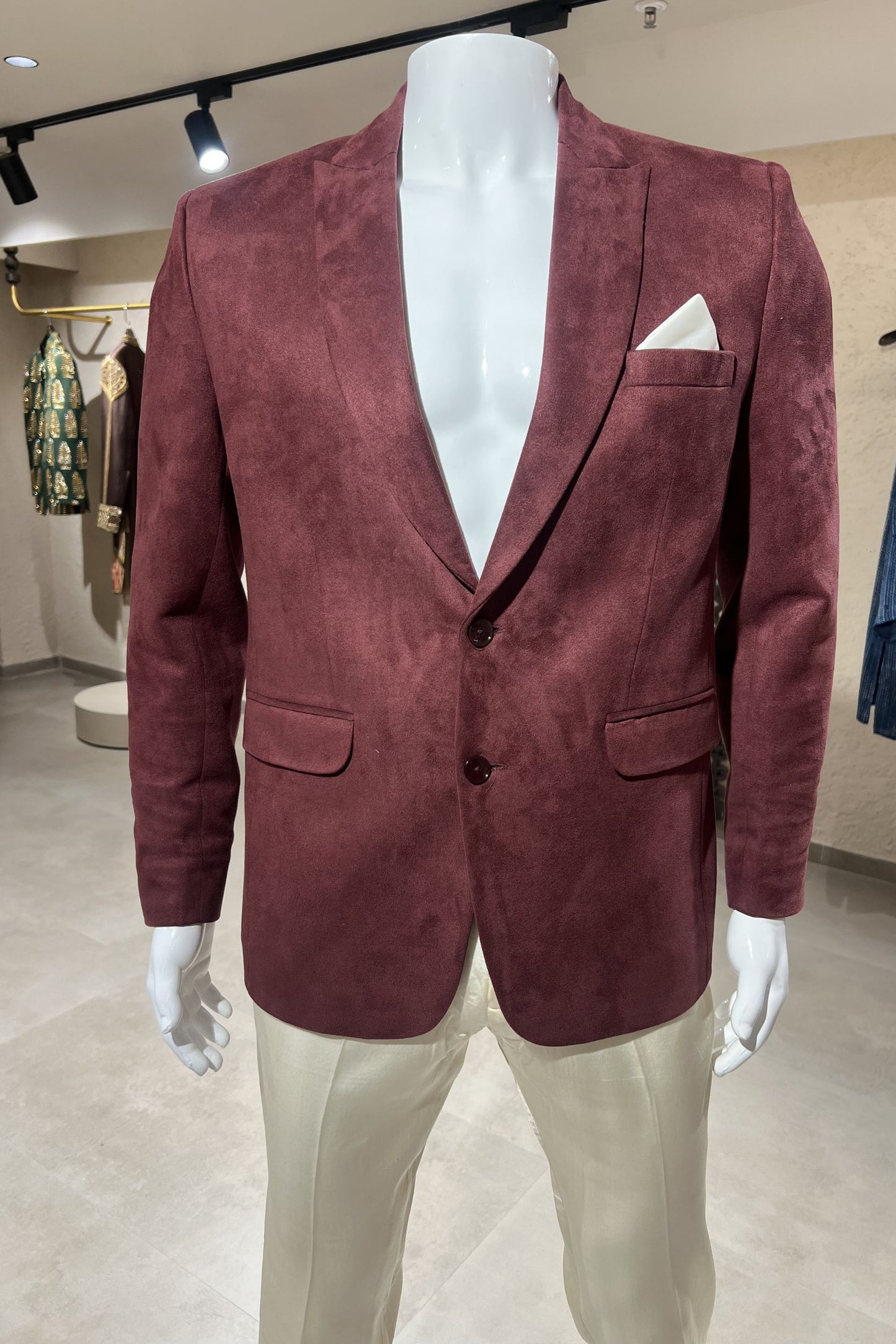 Crimson Royale Velvet Jacket