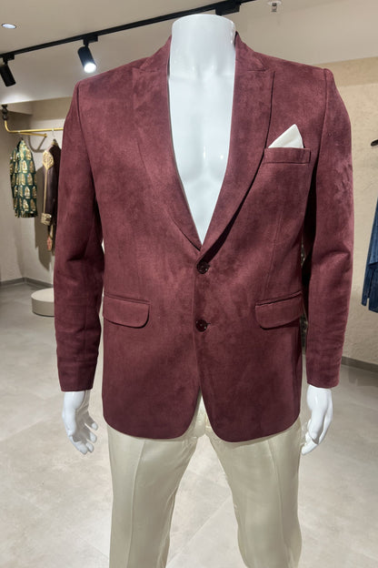 Crimson Royale Velvet Jacket