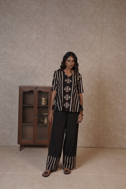Bloomline Ajrakh Cotton Co-ord Set – Meher